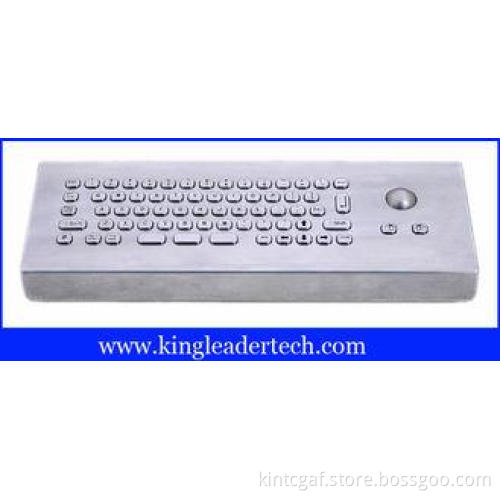 Brushed stainless steel USB interface industrial keyboard w
